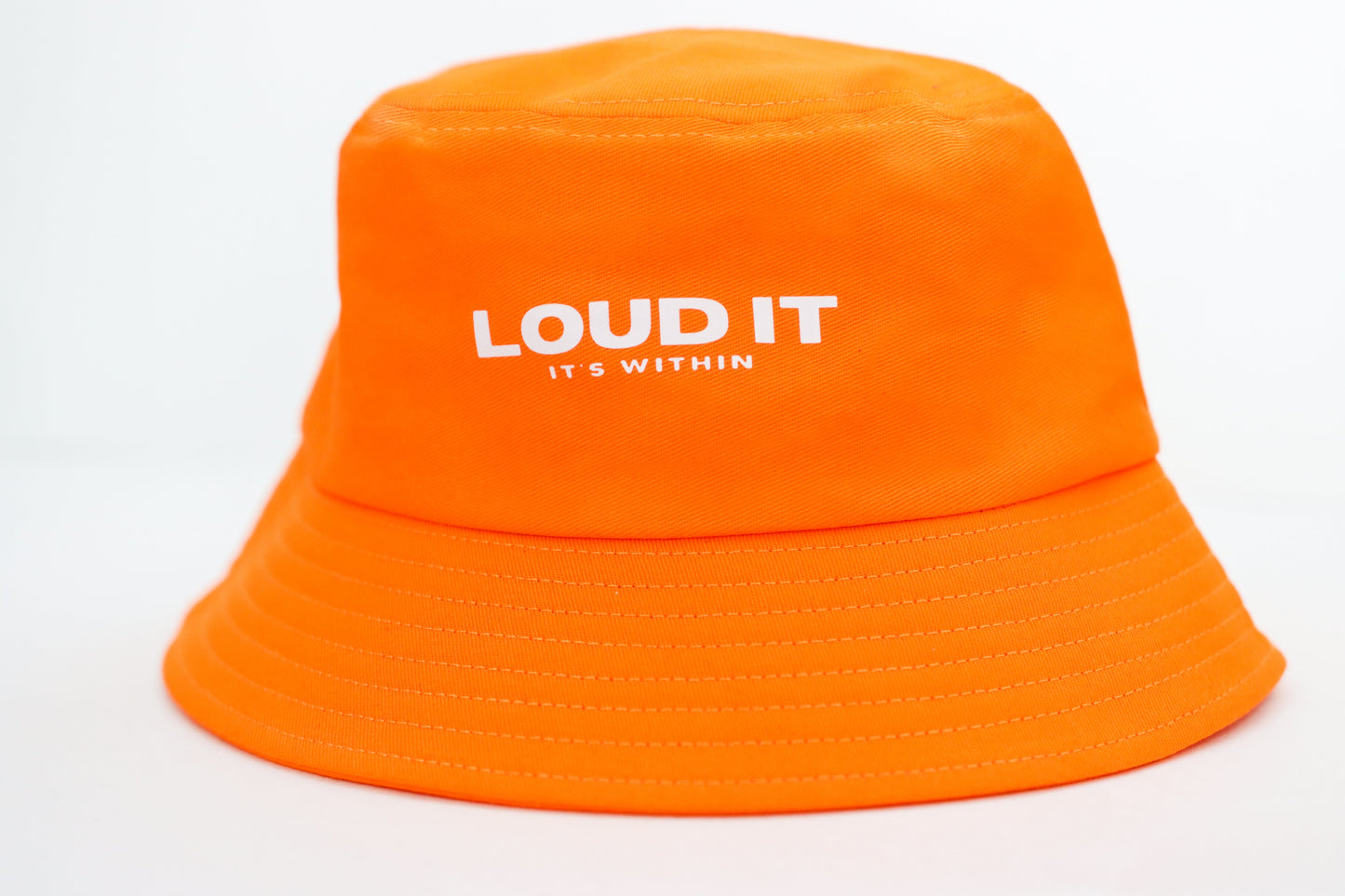 “It’s Within” Bucket Hat - Orange White