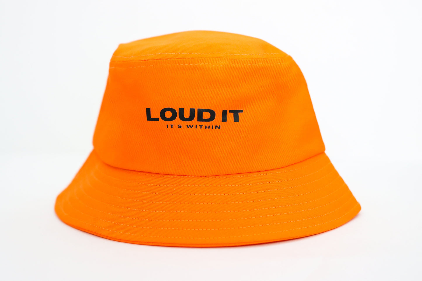 “It’s Within” Bucket Hat - Orange Black