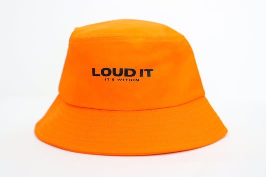 “It’s Within” Bucket Hat - Orange Black